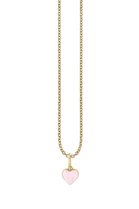 Kids Heart Necklace, 14k Yellow Gold